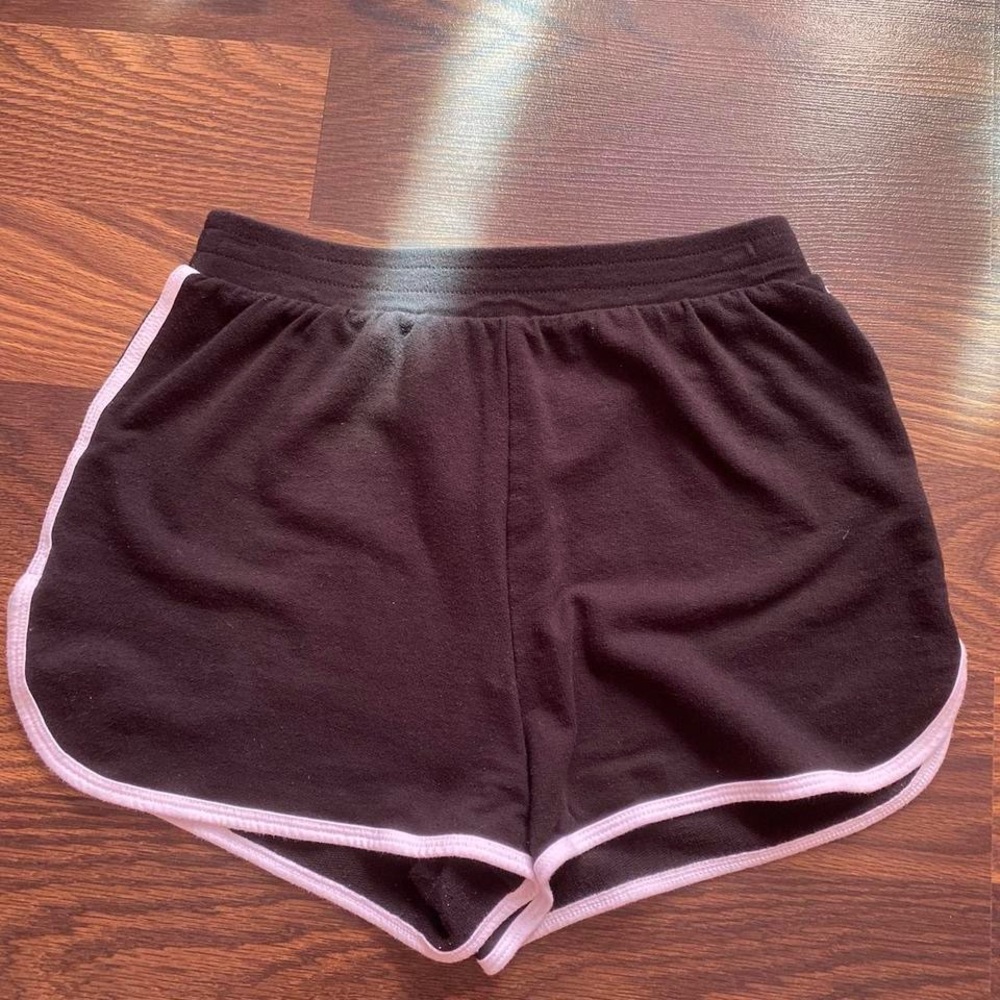 Black Women's Shorts with White Trim